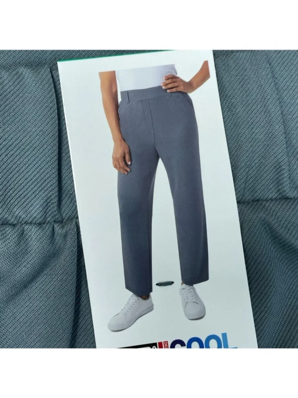 NWT 32 Degrees Cool Women's XL Stretch Pull-On Pants Blue F1185